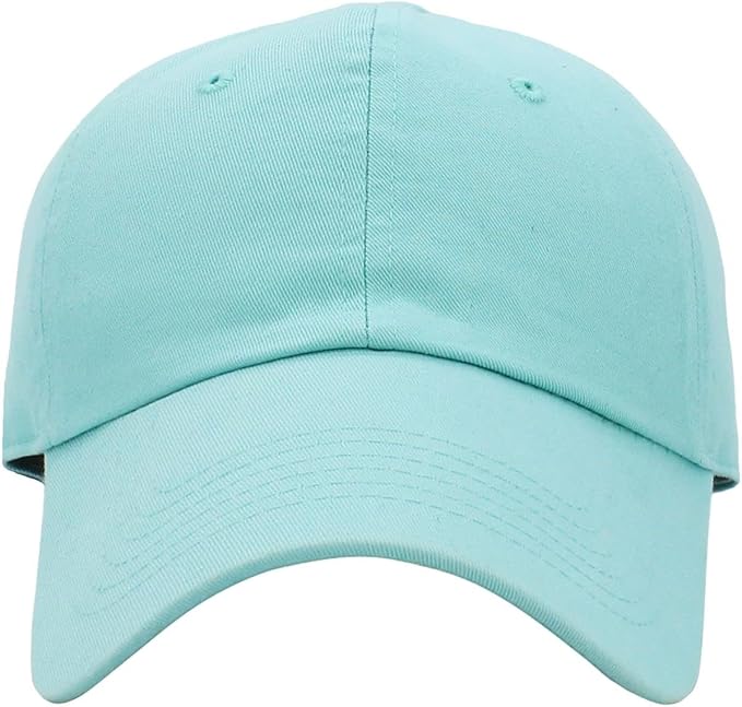 KBETHOS Classic Unisex Cotton Adjustable Low Crown Baseball Cap – Plain Dad Hat