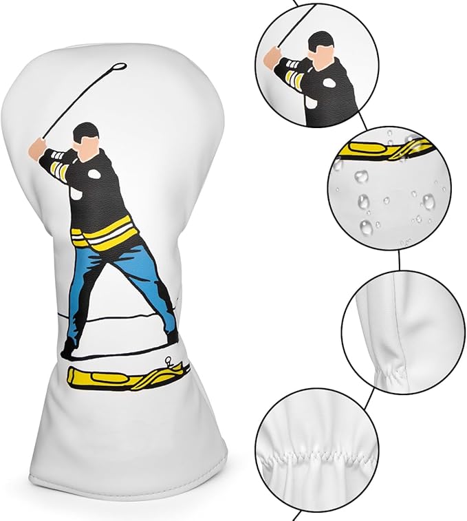 Barudan Golf Funny Golf Head Covers Premium Funny Driver Headcover, 3 Wood Headcover (Fairway Wood Head Cover), Hybrid Headcover fits for All Brand