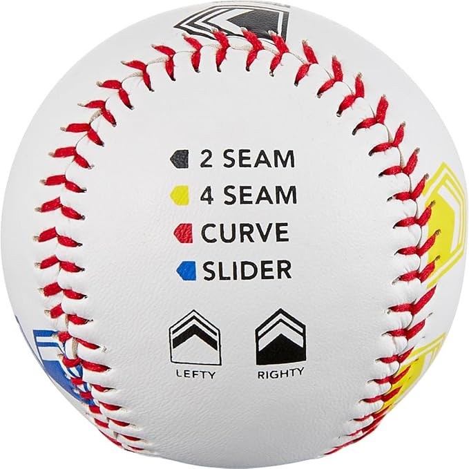 SKLZ Pitch Training Baseball with Finger Placement Markers, White, 1