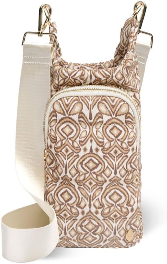 WanderFull® Original HydroBag® Collection, Water Bottle Holder, Gift for Women, Mom, Girlfriend, w/Strap & Phone Pocket, Hands-Free Crossbody Water Bottle Bag