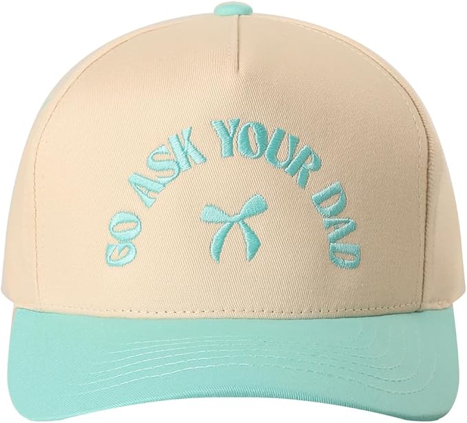 MIRMARU Two-Tone Vintage Canvas Trucker Hats for Men & Women, Adjustable Size Baseball Caps with Trendy Embroidered Design