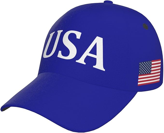 USA Flag Baseball Cap American Patriotic Trucker Hat Father Dad Mother Mom Adjustable Sportswear Hat for Men Women Adults