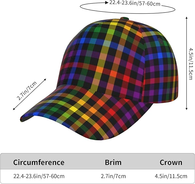 LGBT Gay Pride Rainbow Hat Men Women Baseball Cap Adjustable LGBT Trucker Hat Unisex Style Headwear Hats