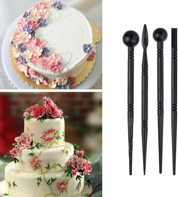 62pcs Gumpaste Flowers and Leaves Fondant Tool Leaf Tool Kit Gum Paste Flower - Image 9