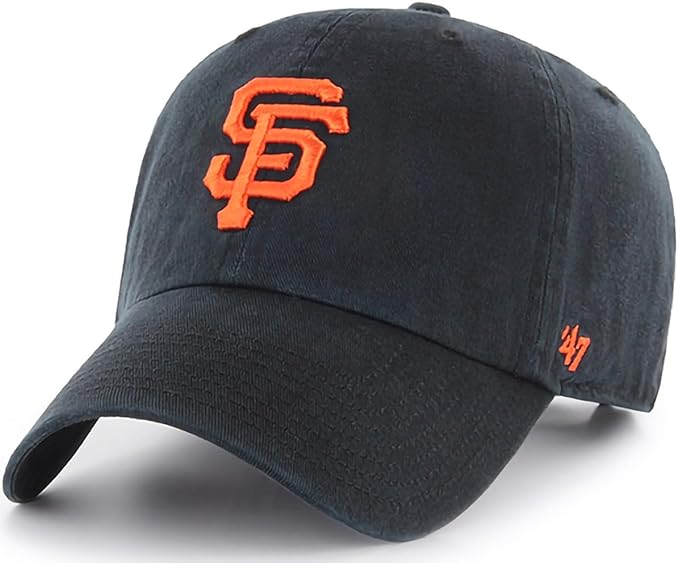 47 Brand MLB Team Color Home Primary Logo Clean Up Adjustable Baseball Cap Hat, Adult One Size Fits All