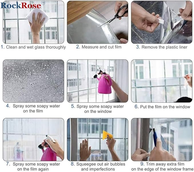 UV 99% Security and Safety 4 Mil Clear Window Film Shatterproof Anti Shatter - Image 9