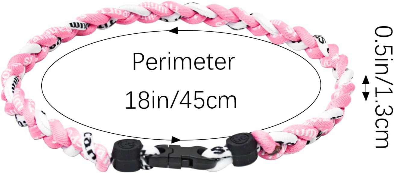 18inch Baseball Necklace,Fashion Tri-Braided Rope Tornado Necklace for Sports Fan