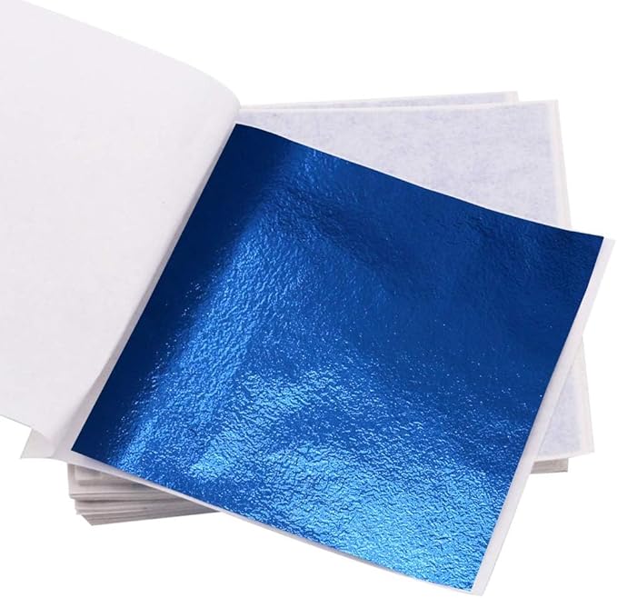 KINNO Gold Leaf Sheets, 600 Pieces Multipurpose 6 Colors Gilding Paper Leaf - Image 6