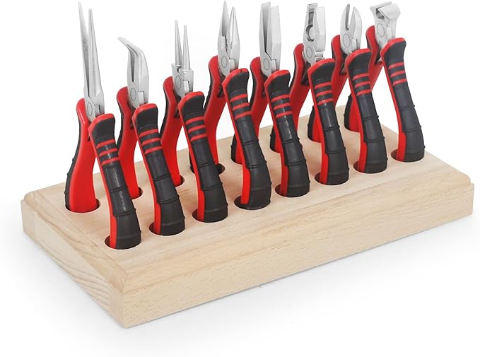 Jewelry Pliers Sets Jewelers Making Tools Kit, Professional 8 piece Mini Wire by NEWACALOX