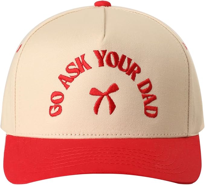 MIRMARU Two-Tone Vintage Canvas Trucker Hats for Men & Women, Adjustable Size Baseball Caps with Trendy Embroidered Design
