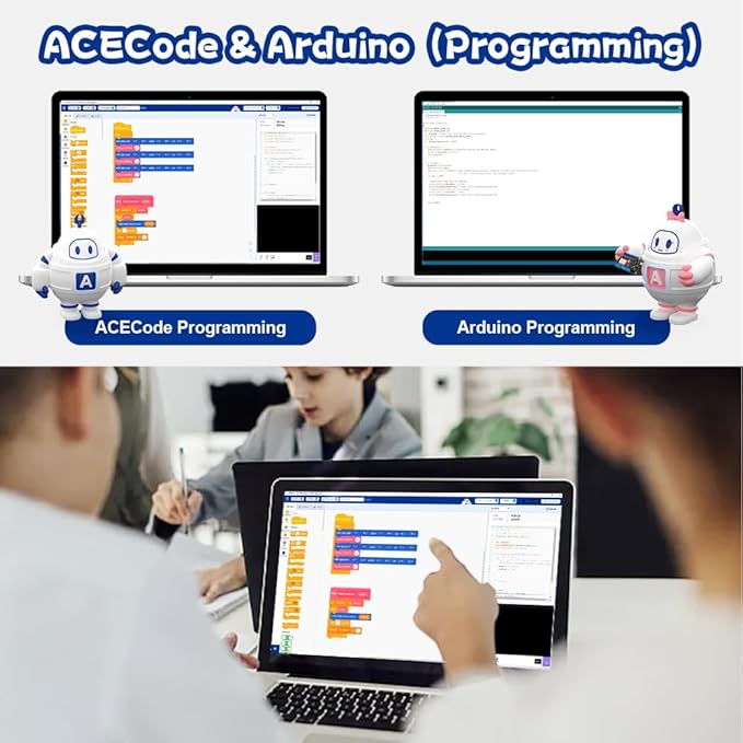 ACEBOTT Robotics for Kids Ages 12-16，Bionic Biped Robot Kit for Arduino ESP32 - Image 3