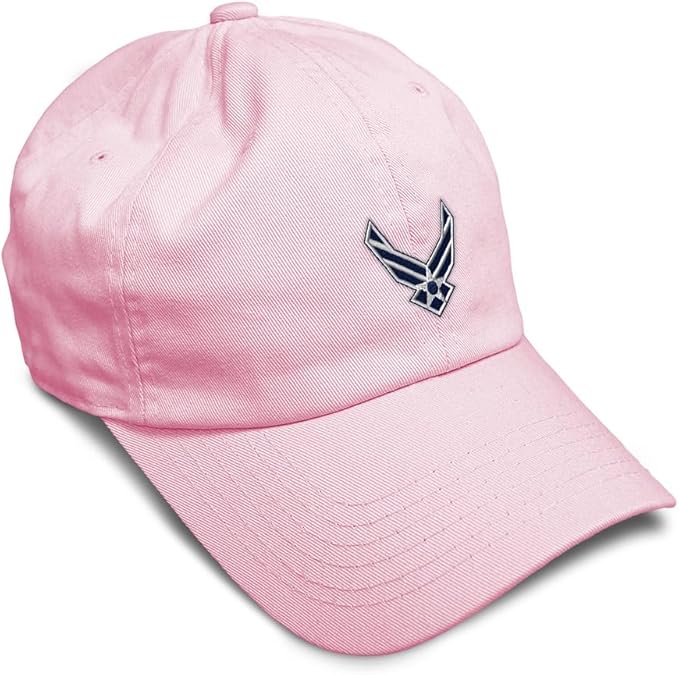 Speedy Pros Soft Baseball Hat Embroidered Dad Hat Air Force Emblem Embroidery Men & Ladies Baseball Cap Cotton