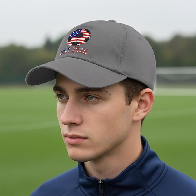 World Cup Soccer Hat 2026 - Adjustable Baseball Cap Merchandise Gifts Accessories Decorations