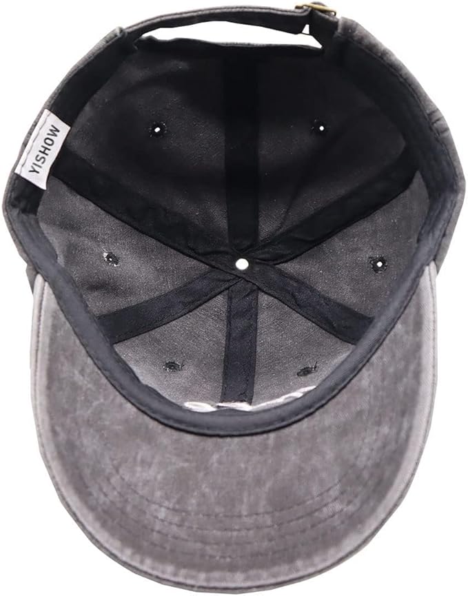 YISHOW Embroidered Bassball Cap Vintage Men and Women Embroidered Hat