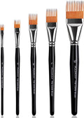 Fuumuui Grainer Brush Set–5pcs Professional Flat Comb Brushes by FUUMUUI