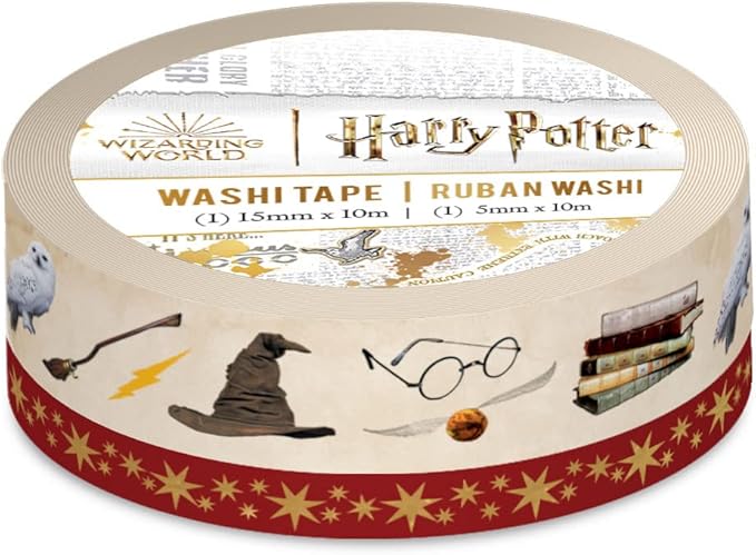 Paper House Productions Harry Potter Icons Set of 2 Foil Accent Washi Tape Rolls - Image 3