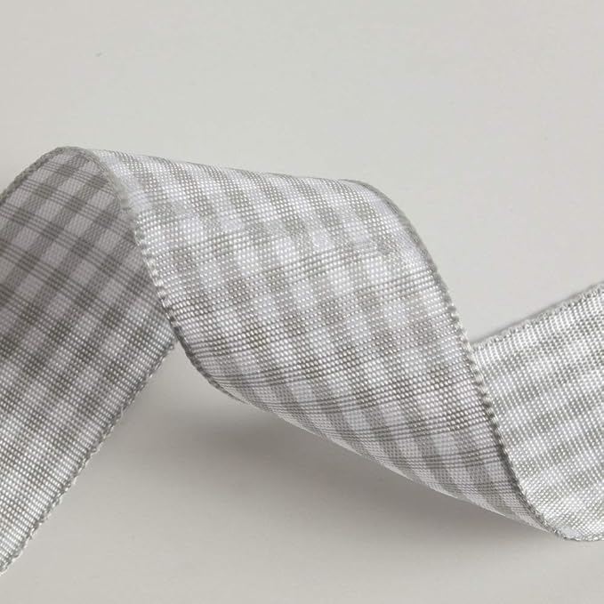 Gingham Ribbon - 25 Yards Each Roll, 100% Polyester - Image 9
