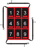 Waterproof Strike Zone Target Net,19 * 27in Clear Numbered Strike Zone,Adjustable and Durable Pitching Net with Strike Zone for Baseball&Softball Net,Applicable for Various Age Pitching Training