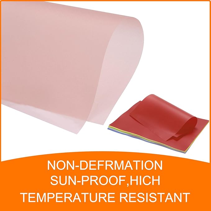 MECCANIXITY Colored Vellum Paper, 40 Sheet Light Pink Transparency 11.7 x 8.2 - Image 5