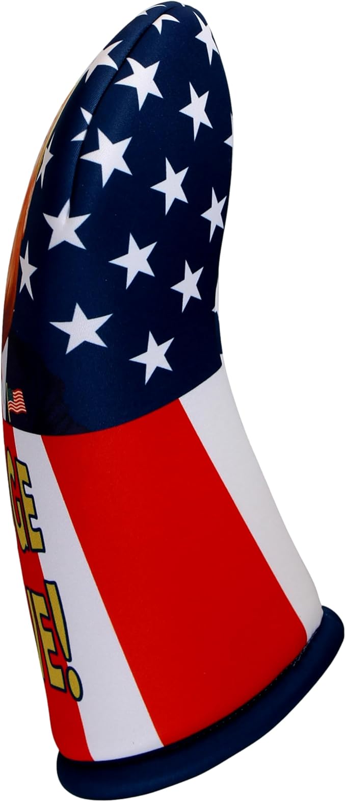 Trump Golf Driver Headcover – Funny MAGA “HUUUGE Drive” USA Patriotic Club Cover – Thick Foam Protection – Easy On/Off – Great Golf Gift by BeeJos