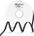 Humphrey's Craft 1/4 Inch Black Double Faced Satin Ribbon by HumphreysCraft