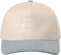 MIRMARU Two-Tone Vintage Canvas Trucker Hats for Men & Women, Adjustable Size Baseball Caps with Trendy Embroidered Design