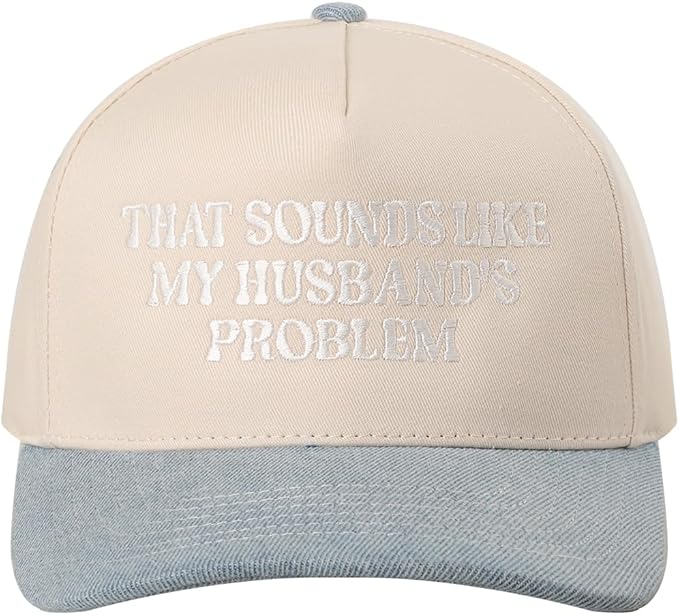 MIRMARU Two-Tone Vintage Canvas Trucker Hats for Men & Women, Adjustable Size Baseball Caps with Trendy Embroidered Design