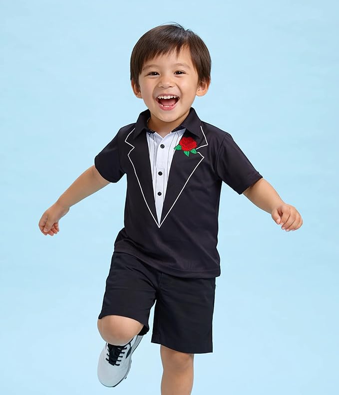Tipsy Elves Kids and Toddlers Golf Shirts - Athletic Comfort Fit with Quick Dry Material