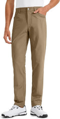 CRZ YOGA All Day Comfy 5-Pocket Golf Pants for Men - 28"/30"/32"/34" Quick Dry Lightweight Casual Work Stretch Trousers