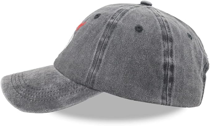 Funny Proud Softball Mom Hat for Women, Adjustable Embroidered Distressed Washed Cotton Baseball Mom Cap