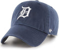 47 Brand MLB Team Color Home Primary Logo Clean Up Adjustable Baseball Cap Hat, Adult One Size Fits All