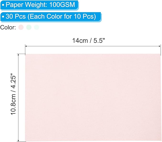 PATIKIL 30 Sheets Vellum Paper 4.25x5.5, Vellum Paper Printable Translucent - Image 2