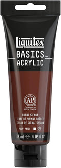 Liquitex BASICS Acrylic Paint, 118ml Tube, Burnt Sienna by Liquitex