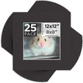Mat Board Center, 12x12 for 8x8 Black Mats by MatBoardCenter