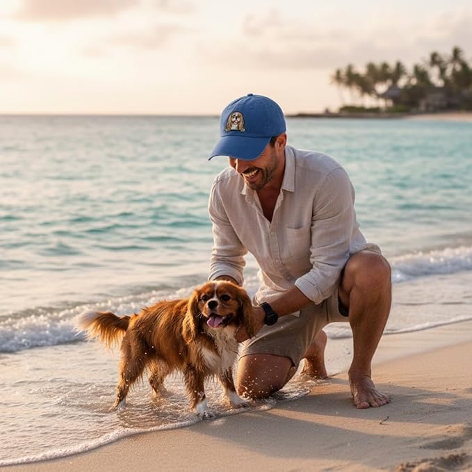 Pet Dog Lover Gifts,Embroidered Dog Baseball Hats for Men Women Dad Mom