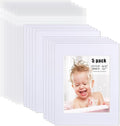 Egofine Pack of 5 White Mat Board Pre-Cut 8x10 Picture Mat by Egofine