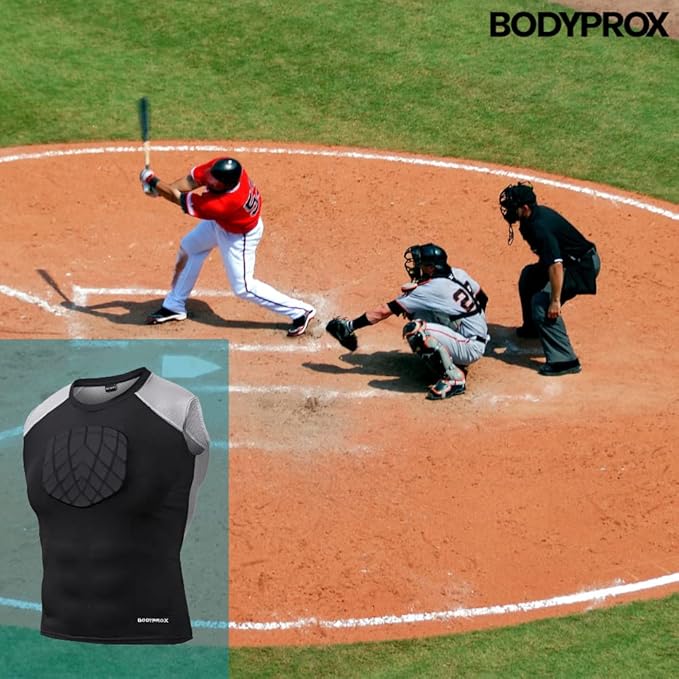 BODYPROX Baseball Chest Protector Shirt