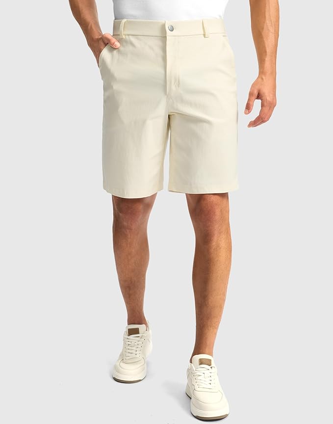 G Gradual Men's Golf Dress Shorts 5"/ 7"/ 9" Stretch Casual Work Flat Front Shorts for Men with 3 Pockets Quick Dry