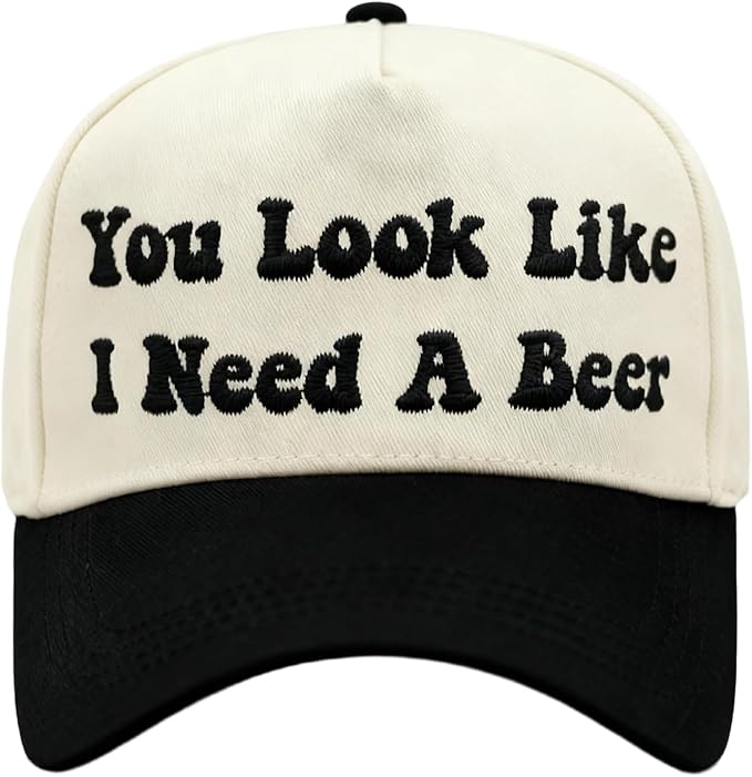 Hat Funny Embroidered Trucker Hat Adjustable Two Tone Snapback Canvas Baseball Cap for Womens