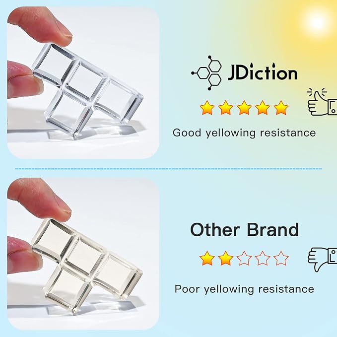 JDiction UV Resin 300g, Crystal Clear UV Resin Solar Cure Sunlight Activated - Image 6