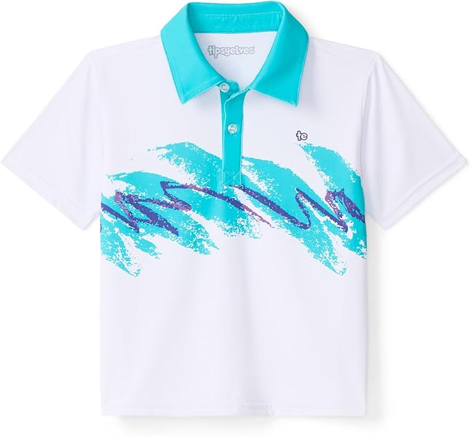 Tipsy Elves Kids and Toddlers Golf Shirts - Athletic Comfort Fit with Quick Dry Material
