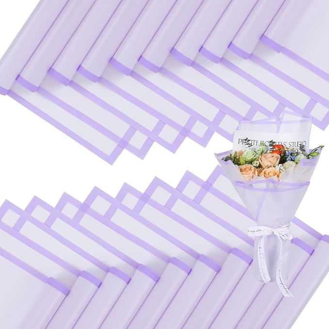 FUHITIM 20 Sheets Flower Wrapping Paper by FUHITIM