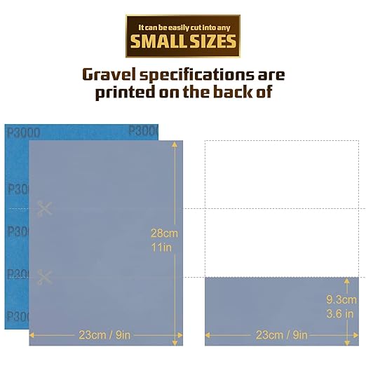 Sandpaper 3000 Grit, Wet Dry Sanding Sheets, High Performance Sand Paper - Image 2