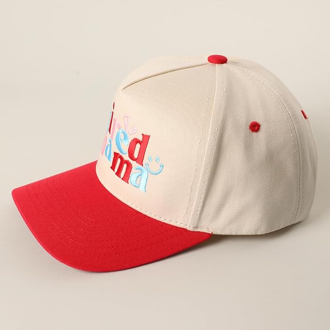 MIRMARU Two-Tone Vintage Canvas Trucker Hats for Men & Women, Adjustable Size Baseball Caps with Trendy Embroidered Design
