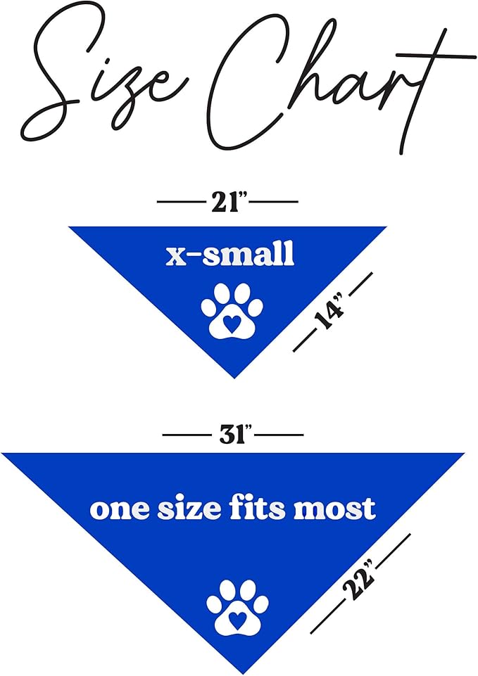 Game Day Dog Bandana | 100% Cotton Adjustable Triangle | Made in USA | Baseball| Sports | Biggest Fan | Game Day | Royal, One Size (1054)
