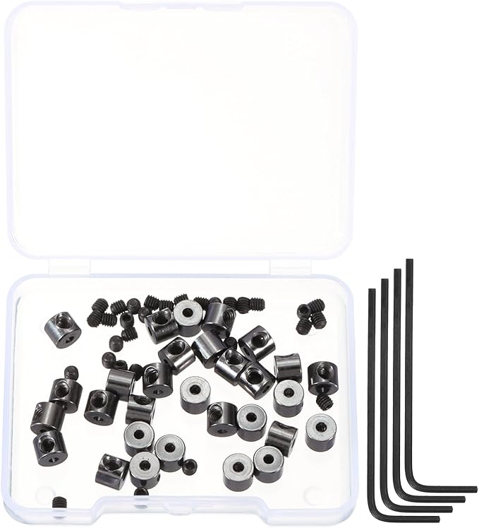 MECCANIXITY 30 Pcs Metal Locking Pin Backs, Locking Pin Keepers Locking Clasp by MECCANIXITY