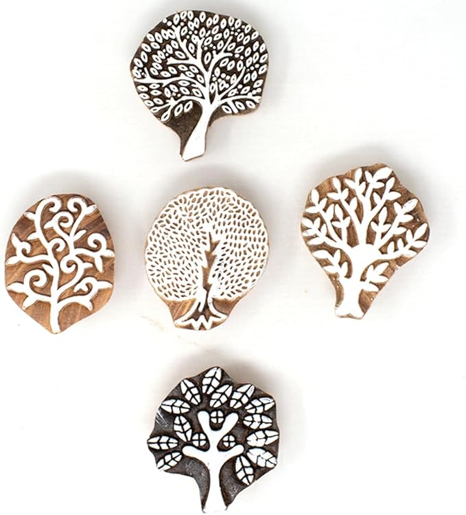 Tree Shape Wooden Block Stamps - Image 2