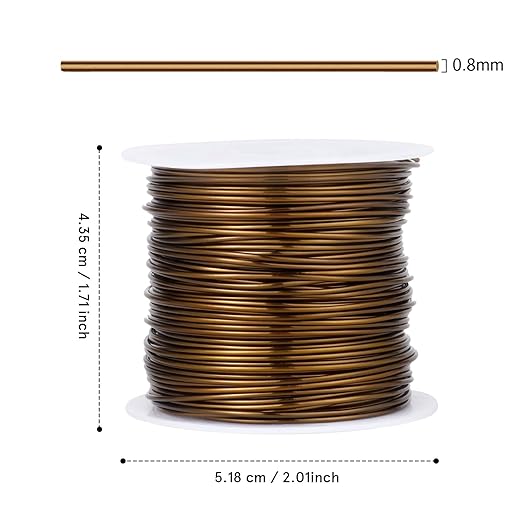 82FT Jewelry Wire 20 Gauge Tarnish-Resistant Copper Beading Wires Roll Bulk - Image 3