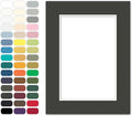 Poster Master Dark Gray Matboard – 4-Ply Acid-Free Picture Mat Board by PosterMaster