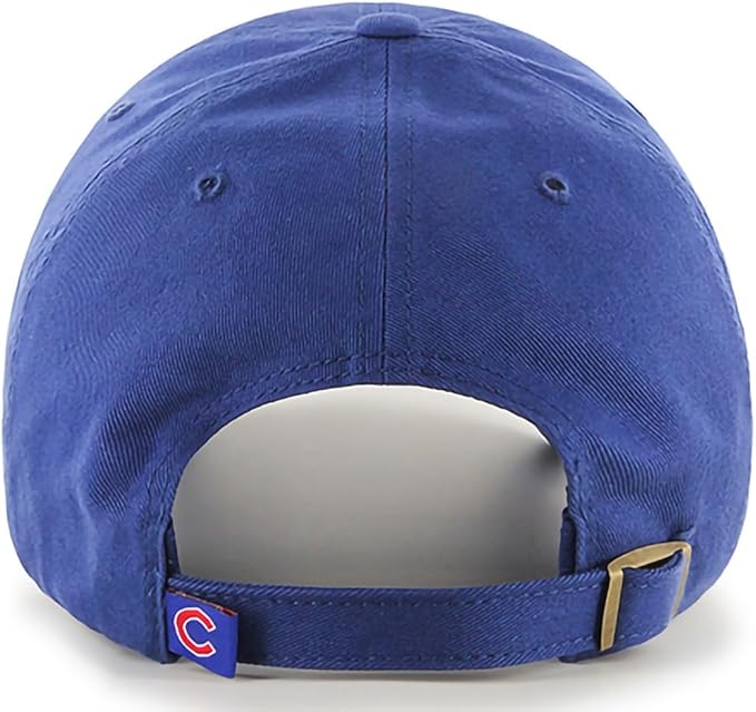47 Brand MLB Team Color Home Primary Logo Clean Up Adjustable Baseball Cap Hat, Adult One Size Fits All